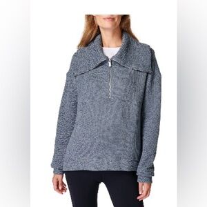 NWT- Sweaty Betty Restful Bouclé Half Zip Pullover